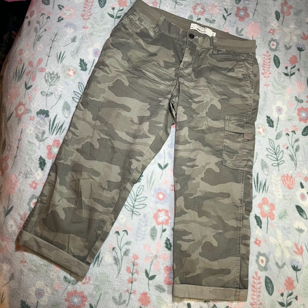 Sonoma Camouflage Capris 6 - Gorpcore Utility Military Grunge Indie Military Y2K - Picture 3 of 8